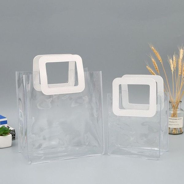 gift wrap transparent pvc tote packaging bag with hand loop clear plastic handbag wrapping cosmetic storage bags wedding party decor
gift wrap transparent pvc tote packaging bag with hand loop clear plastic handbag wrapping cosmetic storage bags wedding party decor