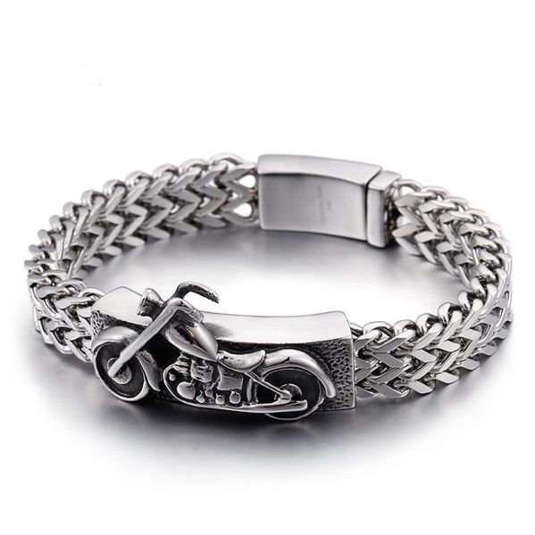 link, chain punk cool men's fashion biker motorcycle mesh bracelet stainless steel jewelry high polished slight hand bangle, Black
link, chain punk cool men's fashion biker motorcycle mesh bracelet stainless steel jewelry high polished slight hand bangle, Black