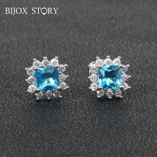 bijox story elegant women earrings s925 sterling silver jewelry with square shaped sapphire stud earrings for wedding engagement, Golden;silver
bijox story elegant women earrings s925 sterling silver jewelry with square shaped sapphire stud earrings for wedding engagement, Golden;silver