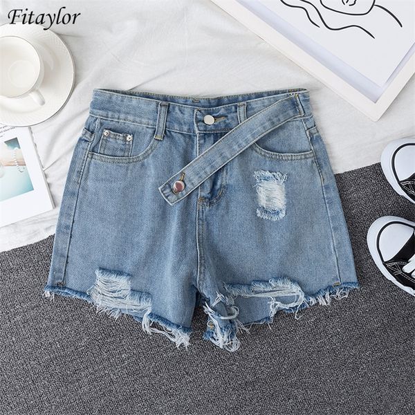 fitaylor new women summer streetwear hole high waist blue denim shorts vintage female plus size 5xl solid color jeans shorts t200701, White;black
fitaylor new women summer streetwear hole high waist blue denim shorts vintage female plus size 5xl solid color jeans shorts t200701, White;black