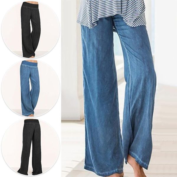 women's pants & capris women denim casual bottoms wide-leg jeans trousers autumn spring high waist elastic long plus size 5xl, Black;white
women's pants & capris women denim casual bottoms wide-leg jeans trousers autumn spring high waist elastic long plus size 5xl, Black;white