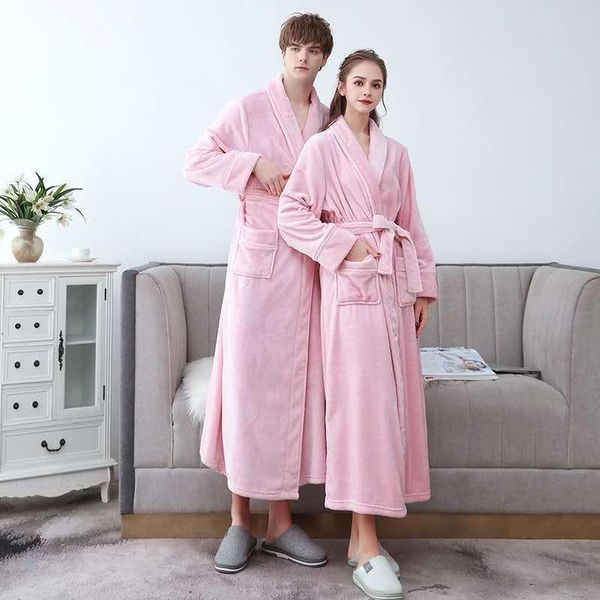 men's sleepwear fzslcyiyi couple winter long flannel coral fleece warm solid bathrobe women men kimon bath robe bridesmaid dressing gow, Black;brown
men's sleepwear fzslcyiyi couple winter long flannel coral fleece warm solid bathrobe women men kimon bath robe bridesmaid dressing gow, Black;brown