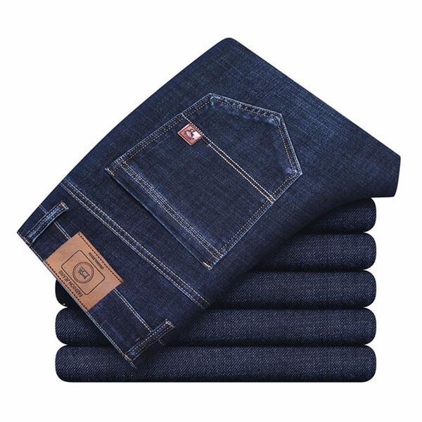 men fashion stretch brand slim jeans business high waist loose straight-leg denim trousers spring new male classic casual pants, Blue
men fashion stretch brand slim jeans business high waist loose straight-leg denim trousers spring new male classic casual pants, Blue