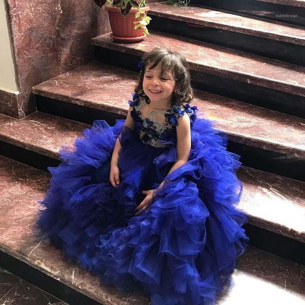 lovely blue ruffles tier infant party dresses o neck 3d flower layered skirt little girls communion gowns1, Red;yellow
lovely blue ruffles tier infant party dresses o neck 3d flower layered skirt little girls communion gowns1, Red;yellow