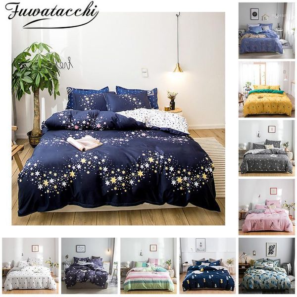 bedding sets fuwatacchi 3/4pcs nordic printed striped king size bed sheets and pillowcases for home duvet cover set1
bedding sets fuwatacchi 3/4pcs nordic printed striped king size bed sheets and pillowcases for home duvet cover set1