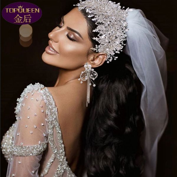 royal diamond tiara earrings set baroque crystal bridal headwear crown rhinestone with wedding jewelry hair accessories diamond bridal crown, Silver
royal diamond tiara earrings set baroque crystal bridal headwear crown rhinestone with wedding jewelry hair accessories diamond bridal crown, Silver