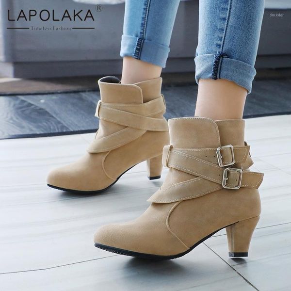 lapolaka 2021 new arrivals spike heels shoes women booties buckle strap wholesale work office boots ladies shoes1, Black
lapolaka 2021 new arrivals spike heels shoes women booties buckle strap wholesale work office boots ladies shoes1, Black