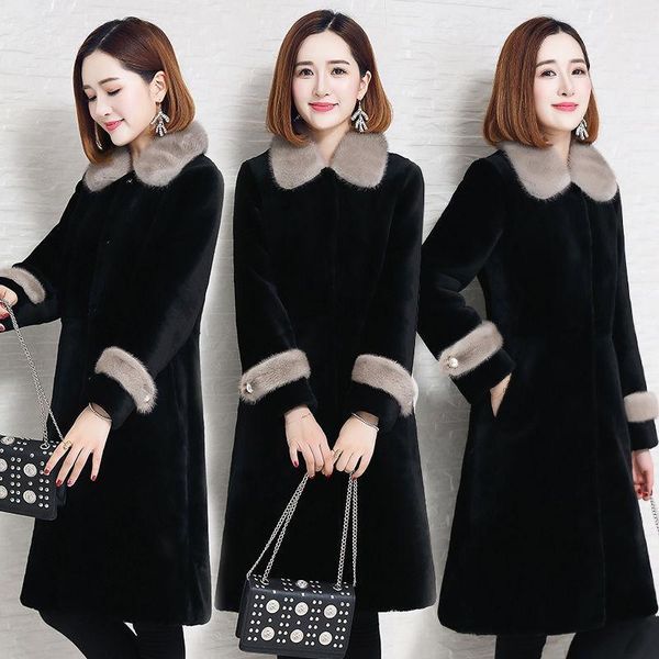 new faux coat for women long mink down waist slim imitation fur coat winter new plus-size 5xl thickening1, Black
new faux coat for women long mink down waist slim imitation fur coat winter new plus-size 5xl thickening1, Black