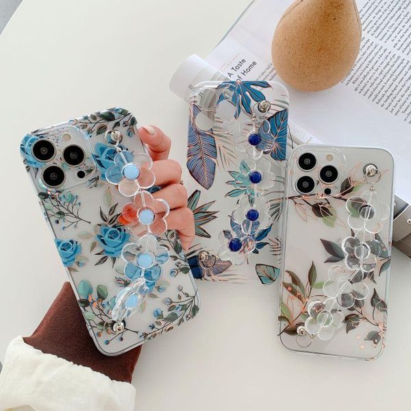 electroplated transparent mobile phone cases with wrist strap bracelet imd blue rose banana leaf for iphone 13 13promax 12 11 pro promax xs
electroplated transparent mobile phone cases with wrist strap bracelet imd blue rose banana leaf for iphone 13 13promax 12 11 pro promax xs