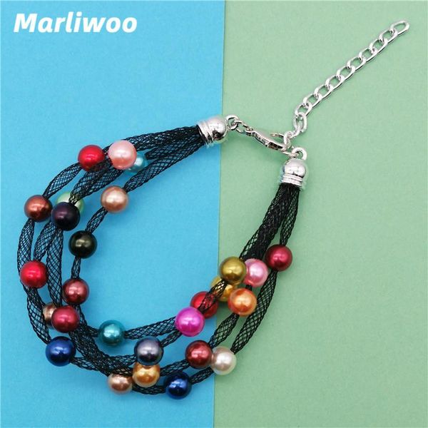 bangle marliwoo multicolor pearl bracelets women festival gift handmade jewelry fashion black mesh charm bangles adjustable chain
bangle marliwoo multicolor pearl bracelets women festival gift handmade jewelry fashion black mesh charm bangles adjustable chain