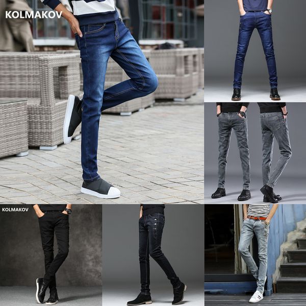 2020 spring autumn new men jeans black classic fashion designer denim skinny jeans men's casual slim fit trousers q1216, Blue
2020 spring autumn new men jeans black classic fashion designer denim skinny jeans men's casual slim fit trousers q1216, Blue