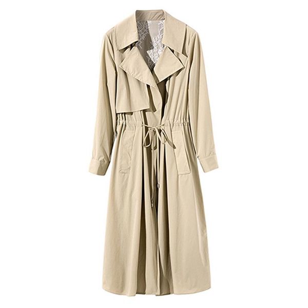 women's trench coats full turn-down collar with thin section casual windbreaker 2021 autumn and winter fashion coat elegant clothing, Tan;black
women's trench coats full turn-down collar with thin section casual windbreaker 2021 autumn and winter fashion coat elegant clothing, Tan;black
