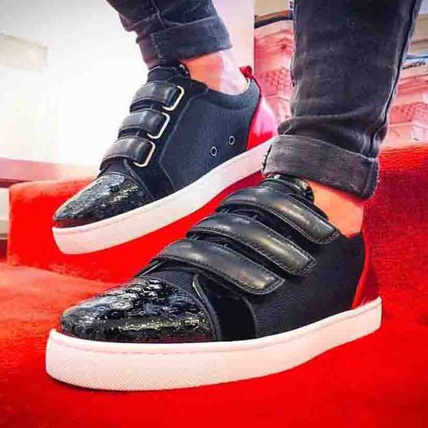 new style paris red soles shoes red bottom sneaker men's low junior black suede leather skate shoes +velcro with strass crystal spiked
new style paris red soles shoes red bottom sneaker men's low junior black suede leather skate shoes +velcro with strass crystal spiked