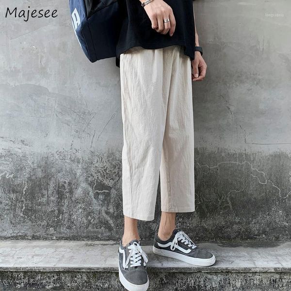 pants men solid summer linen ankle-length summer breathable chic all-match thin korean style harajuku cool 3xl fashion retro1, Black
pants men solid summer linen ankle-length summer breathable chic all-match thin korean style harajuku cool 3xl fashion retro1, Black