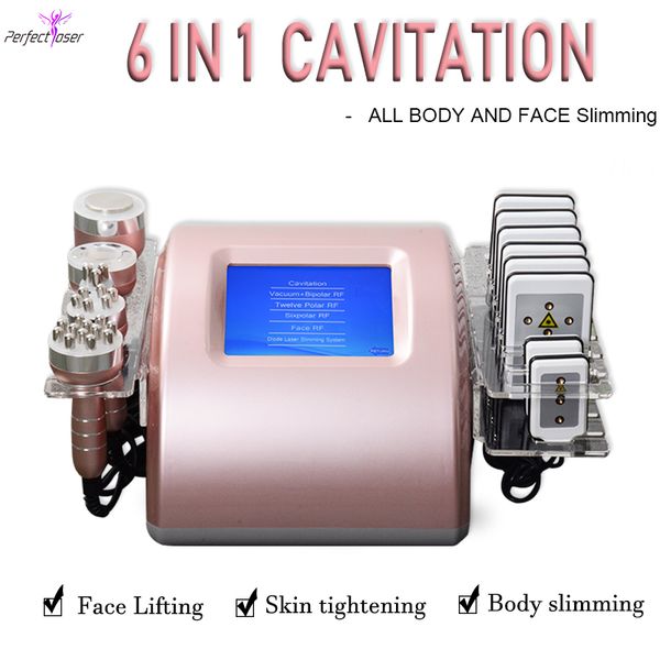 6 in 1 effective strong 40k ultrasonic cavitation slimming machine vacuum rf fat reduction lipo laser slimming machine
6 in 1 effective strong 40k ultrasonic cavitation slimming machine vacuum rf fat reduction lipo laser slimming machine