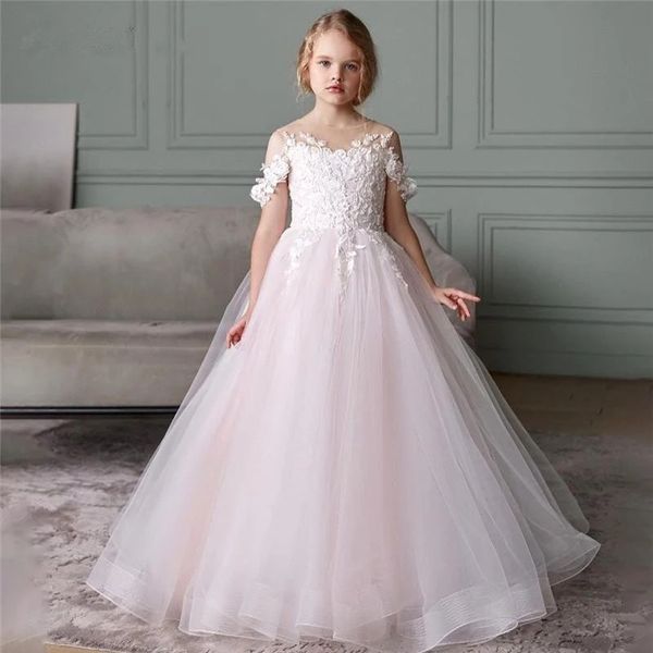 lace tulle flower girl dress bows children' first communion dress princess ball gown wedding party dresses 2022, White;blue
lace tulle flower girl dress bows children' first communion dress princess ball gown wedding party dresses 2022, White;blue