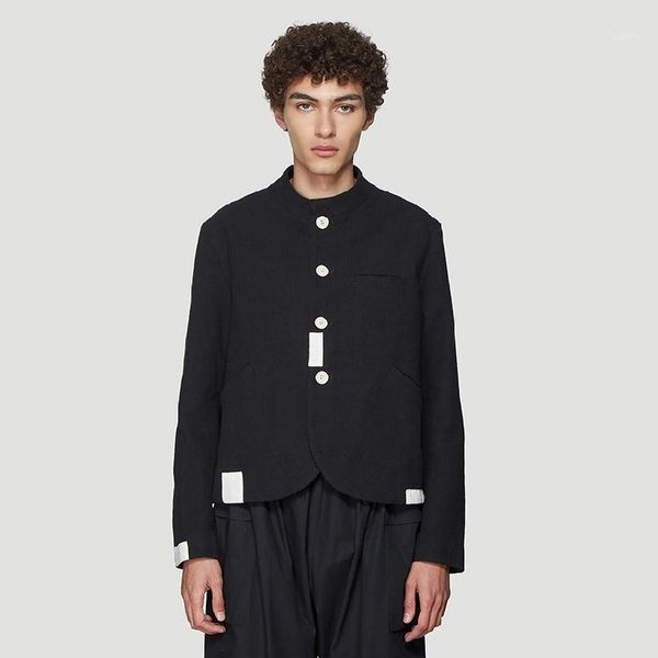 dark 2019 autumn/winter new patchwork collar slim slim simple fashion jacket m-6xl plus-size tailored men's coats.1, Black;brown
dark 2019 autumn/winter new patchwork collar slim slim simple fashion jacket m-6xl plus-size tailored men's coats.1, Black;brown
