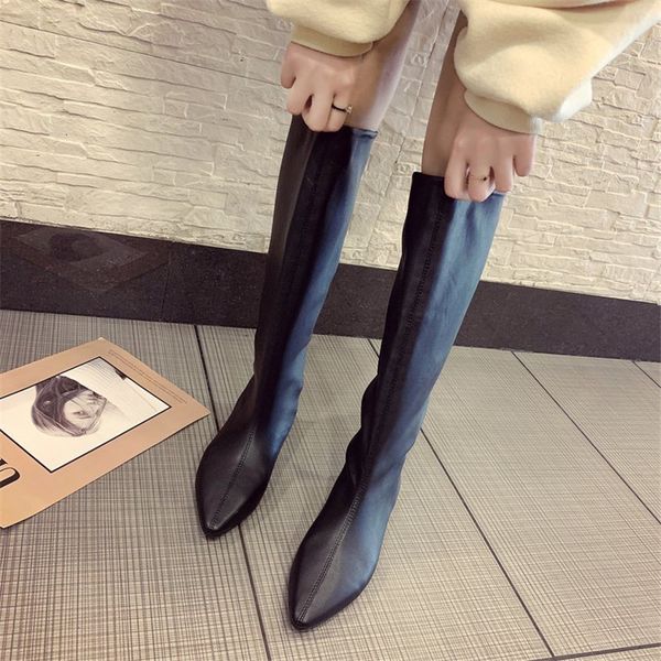 2021 new are fashionable autumn leather boots comfortable women's stretch breathable at knee height shoes pi2z, Black
2021 new are fashionable autumn leather boots comfortable women's stretch breathable at knee height shoes pi2z, Black