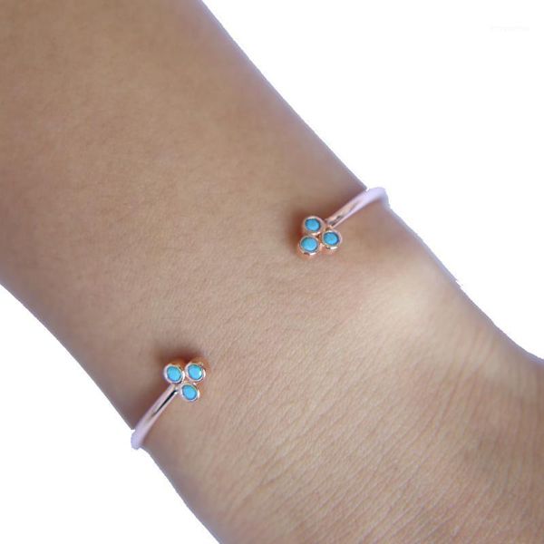 fashion open bangle with 3 blue dot charm women bracelet with rose gold color plated adjustbale bangle for wedding jewelry gift1, Golden;silver
fashion open bangle with 3 blue dot charm women bracelet with rose gold color plated adjustbale bangle for wedding jewelry gift1, Golden;silver