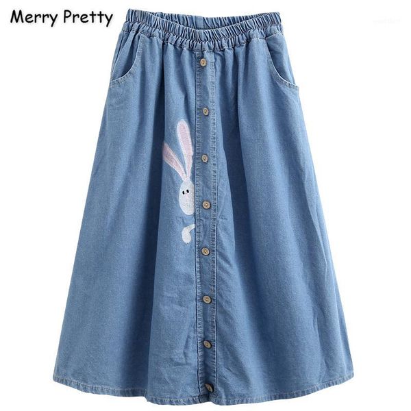 merry pretty women's denim skirts cartoon embroidery single-breasted a-line skirt 2020 autumn hight waist pocket blue jean skirt1, Black
merry pretty women's denim skirts cartoon embroidery single-breasted a-line skirt 2020 autumn hight waist pocket blue jean skirt1, Black