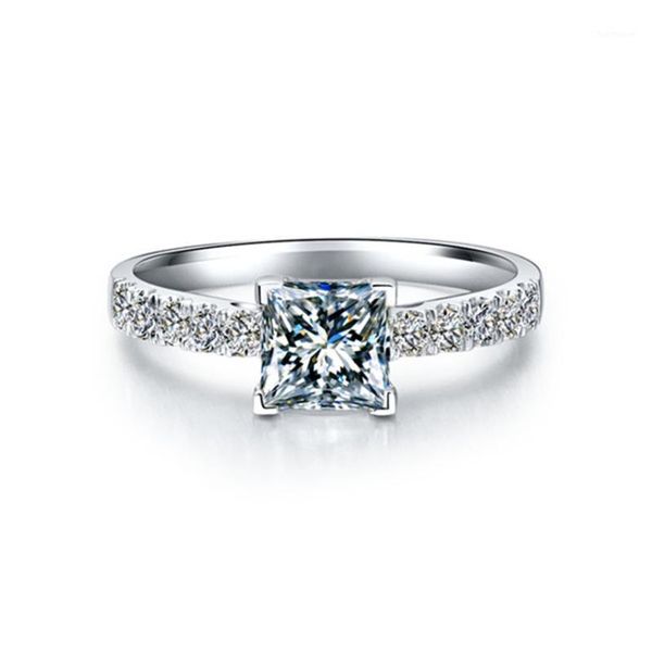 test positive 1ct 6x6mm d-e princess cut moissanite diamond ring s925 engagement jewelry for women1, Golden;silver
test positive 1ct 6x6mm d-e princess cut moissanite diamond ring s925 engagement jewelry for women1, Golden;silver