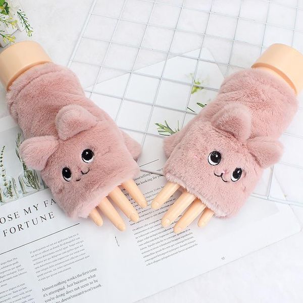 women' winter warm gloves, women' cartoon pattern embroidery plush half-finger gloves, personalized hand gloves with cover, Blue;gray
women' winter warm gloves, women' cartoon pattern embroidery plush half-finger gloves, personalized hand gloves with cover, Blue;gray