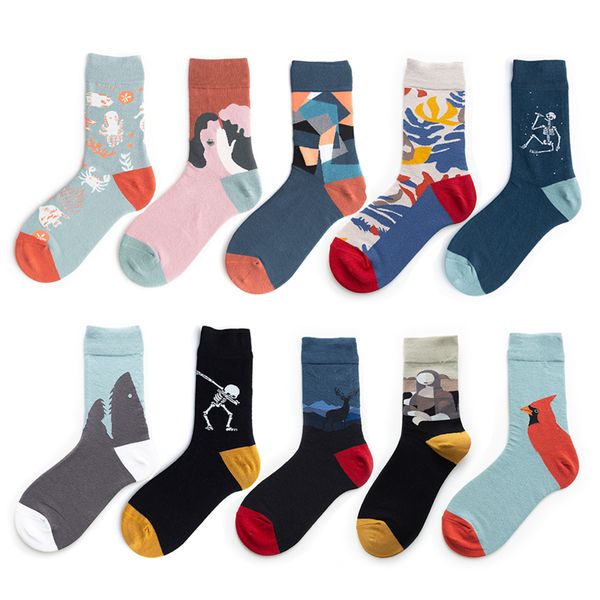 1 pair/pack funny women socks cotton crew socks women streetwear size 37-44 q1219, Black;white
1 pair/pack funny women socks cotton crew socks women streetwear size 37-44 q1219, Black;white