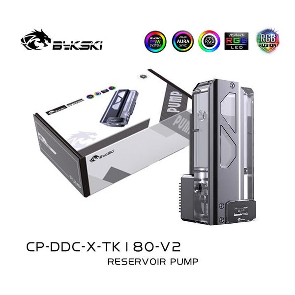 bykski ddc combo pump + reservoir combo with digital display maximum flow lift 6 meters 600l/h cylinder water tank length 180mm
bykski ddc combo pump + reservoir combo with digital display maximum flow lift 6 meters 600l/h cylinder water tank length 180mm