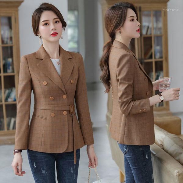 plaid suit women's jacket double-breasted overalls suit women's casual work uniforms blazer feminino women blazers and jackets1, White;black
plaid suit women's jacket double-breasted overalls suit women's casual work uniforms blazer feminino women blazers and jackets1, White;black