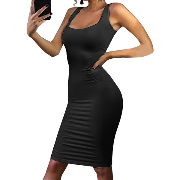 summer women tank slim pencil sleeveless vest sheath bodycon dress ws5143r y200418, Black;pink
summer women tank slim pencil sleeveless vest sheath bodycon dress ws5143r y200418, Black;pink