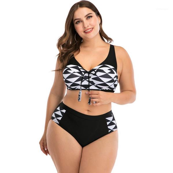 plus size bikinis women swimsuit high waist swimwear 2020 bikini set black and white bathing suit large size beachwear1, White;black
plus size bikinis women swimsuit high waist swimwear 2020 bikini set black and white bathing suit large size beachwear1, White;black