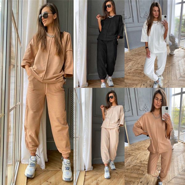 spring summer womens tracksuit o neck half sleeve loose home 2pcs set for women casual ladies 2pcs outfits, Gray
spring summer womens tracksuit o neck half sleeve loose home 2pcs set for women casual ladies 2pcs outfits, Gray