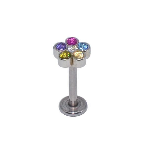 1pc g23 titanium&steel flower gem labret lip bar ring cubic zircon flower ear cartilage tragus helix piercing screw fit 16g q bbyjzq, Silver
1pc g23 titanium&steel flower gem labret lip bar ring cubic zircon flower ear cartilage tragus helix piercing screw fit 16g q bbyjzq, Silver