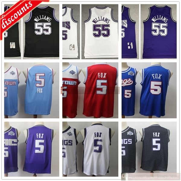 2020 new blue red city deaaron basketball 5 fox jersey retro jason 55 williams jerseys purple white black, Black;red
2020 new blue red city deaaron basketball 5 fox jersey retro jason 55 williams jerseys purple white black, Black;red