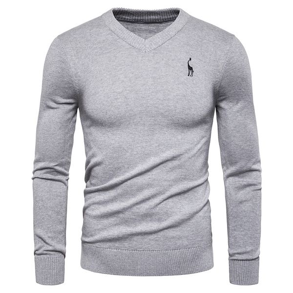 brand quality 100 cotton sweater men fashion warm v-neck pullover men solid giraffe embroidery men's pullover sweater 201117, White;black
brand quality 100 cotton sweater men fashion warm v-neck pullover men solid giraffe embroidery men's pullover sweater 201117, White;black