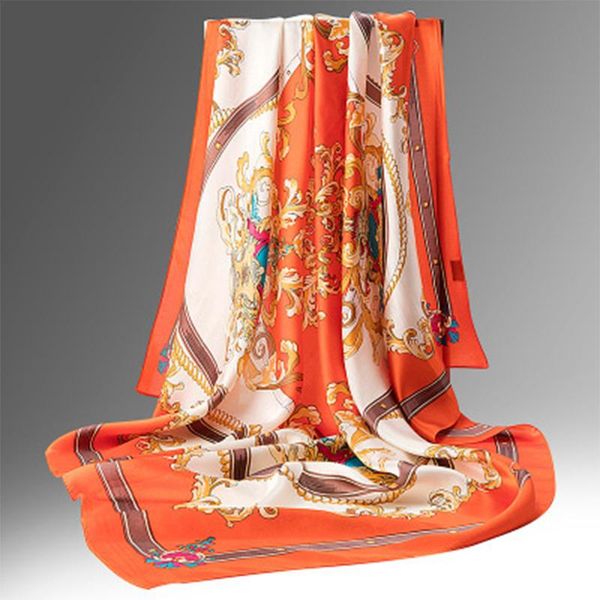scarves elegant big square 100% real pure silk scarf women foulard écharpe ladies head print shawls wrap beach cover, Blue;gray
scarves elegant big square 100% real pure silk scarf women foulard écharpe ladies head print shawls wrap beach cover, Blue;gray