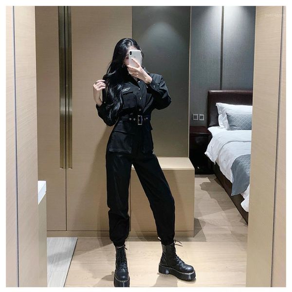 2020 new spring and autumn fashion casual loose female women girls brand jumpsuits clothing1, Black;white
2020 new spring and autumn fashion casual loose female women girls brand jumpsuits clothing1, Black;white