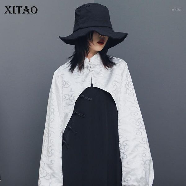 xitao vintage fashion jacket 2020 spring elegant single breast chinese style button down coat retro moire brocade coat dmy35221, Black;brown
xitao vintage fashion jacket 2020 spring elegant single breast chinese style button down coat retro moire brocade coat dmy35221, Black;brown