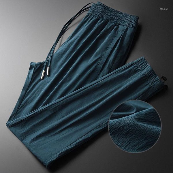 men's pants blue man luxury summer wrinkle fabric slim fit mens plus size 4xl hight quality casual men ankle-length1, Black
men's pants blue man luxury summer wrinkle fabric slim fit mens plus size 4xl hight quality casual men ankle-length1, Black