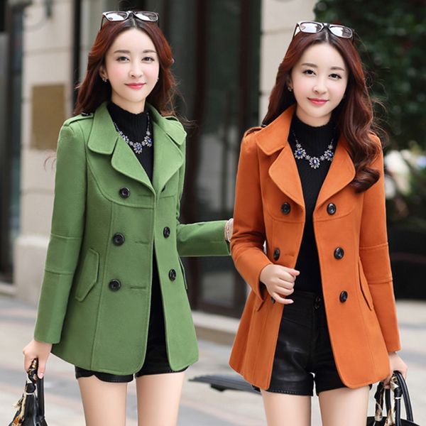 wkoud winter woolen coats for women solid double breasted slim outerwear long sleeve turn-down collar trench overcoat c8131x1020, Black
wkoud winter woolen coats for women solid double breasted slim outerwear long sleeve turn-down collar trench overcoat c8131x1020, Black