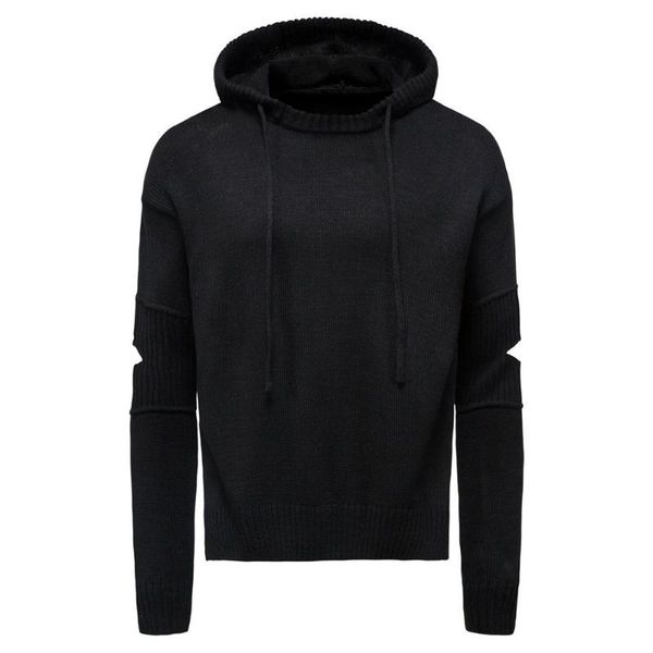 harajuku fall winter sweater men pullover gothic hooded knitted sweaters hollow long sleeve streetwear casual black gray, White;black
harajuku fall winter sweater men pullover gothic hooded knitted sweaters hollow long sleeve streetwear casual black gray, White;black