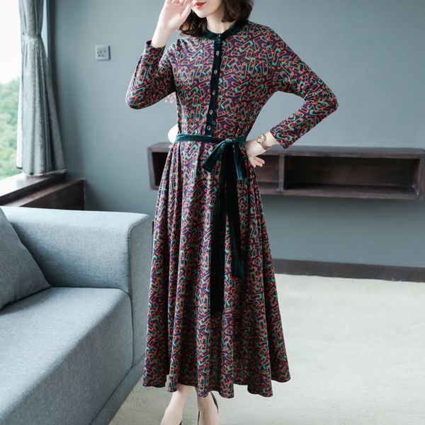 2021 new elegant female autumn as floral casual with long sleeve printed dress retro to multicolored line lace dressed h00112 88vk, Black;gray
2021 new elegant female autumn as floral casual with long sleeve printed dress retro to multicolored line lace dressed h00112 88vk, Black;gray