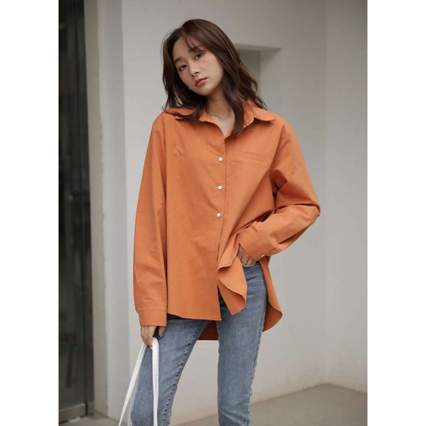 bf style shirt for women 2021 early spring new korean version loose, thin and versatile, White
bf style shirt for women 2021 early spring new korean version loose, thin and versatile, White