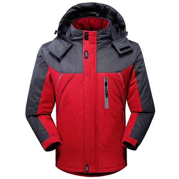 men's cotton jackets of winter showcase d water sports in the air blunt more wind-proof walk parkas with hooded wool coat warm, Black
men's cotton jackets of winter showcase d water sports in the air blunt more wind-proof walk parkas with hooded wool coat warm, Black