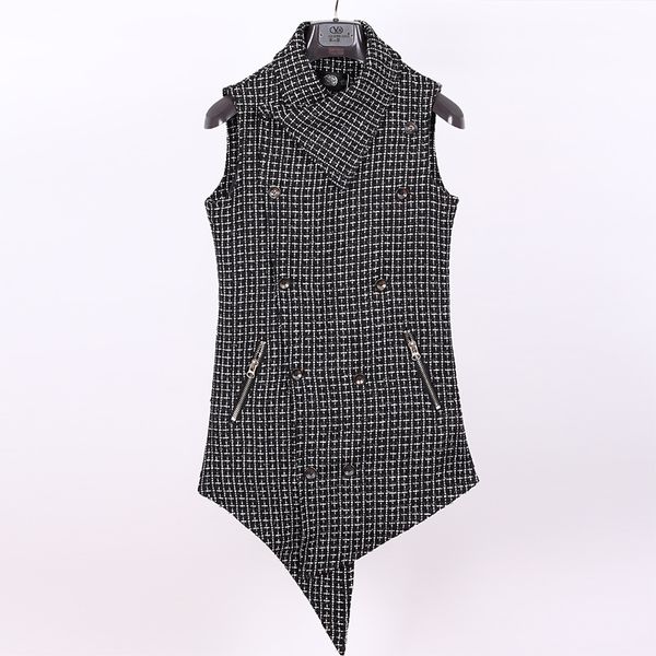 2021 New Spring Wear Male Vest Korean Version of Trim Personality Wool Coat Thick Casual Vest. BTXF, Black;white
2021 New Spring Wear Male Vest Korean Version of Trim Personality Wool Coat Thick Casual Vest. BTXF, Black;white