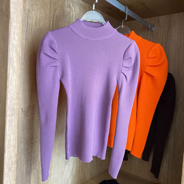 vintage purple/orange/black sweater women casual puff long sleeve slim jumper female knitted pullover autumn winter 2020 fashion h1211, White;black
vintage purple/orange/black sweater women casual puff long sleeve slim jumper female knitted pullover autumn winter 2020 fashion h1211, White;black