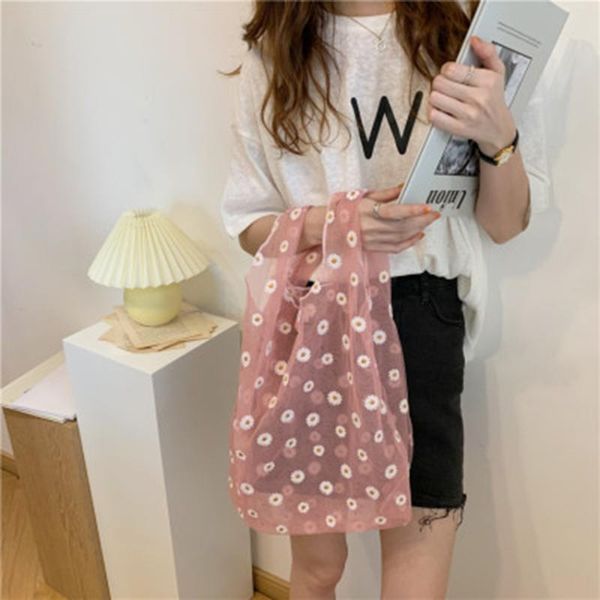 shopping bags summer women small transparent tote mesh cloth bag daisy embroidery handbag eco friendly fruit purse for girls
shopping bags summer women small transparent tote mesh cloth bag daisy embroidery handbag eco friendly fruit purse for girls