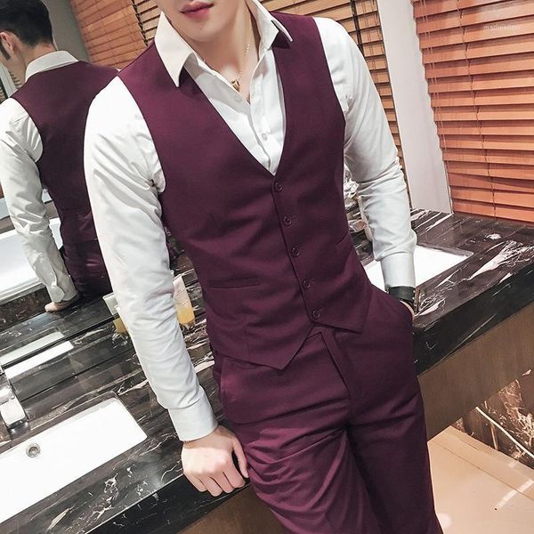 men's vests nice men fashion boutique solid color formal business suit vest / high-end brand groom wedding dress mens vest1, Black;white
men's vests nice men fashion boutique solid color formal business suit vest / high-end brand groom wedding dress mens vest1, Black;white