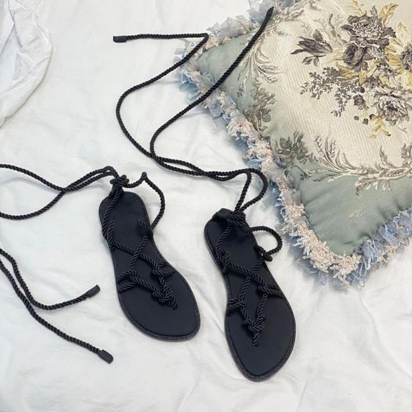 woman sandals gladiator women shoes braided rope flats round toe slides cross-tied shoes women unique sandals summer1, Black
woman sandals gladiator women shoes braided rope flats round toe slides cross-tied shoes women unique sandals summer1, Black
