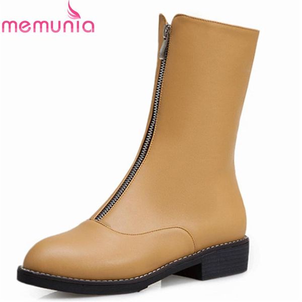 memunia 2020 new arrival women ankle boots zipper round toe autumn boots low heels simple fashion casual shoes woman big size 50, Black
memunia 2020 new arrival women ankle boots zipper round toe autumn boots low heels simple fashion casual shoes woman big size 50, Black